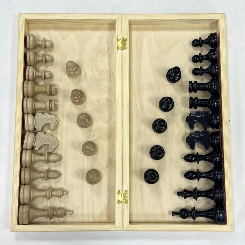 Шахматы деревянные гроссмейстерские с турнирными фигурами без утяжеления