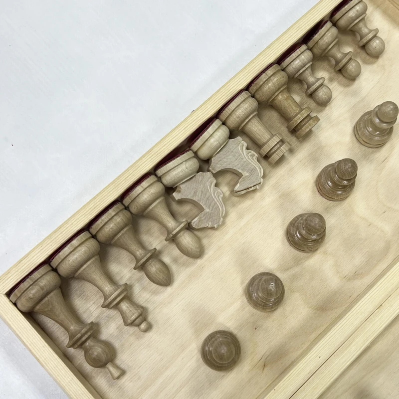 Шахматы деревянные гроссмейстерские с турнирными фигурами без утяжеления