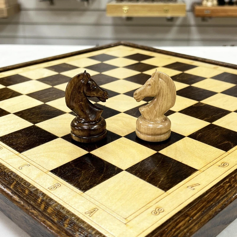Шахматы нескладные дуб Премиальные люкс
