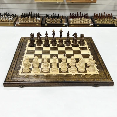 Набор 3 в 1 шахматы нарды шашки Бастион глянцевые