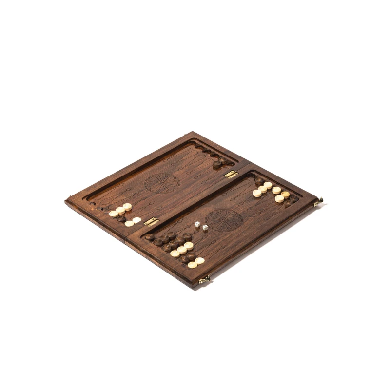 Нарды деревянные подарочные Герб РФ 50 см