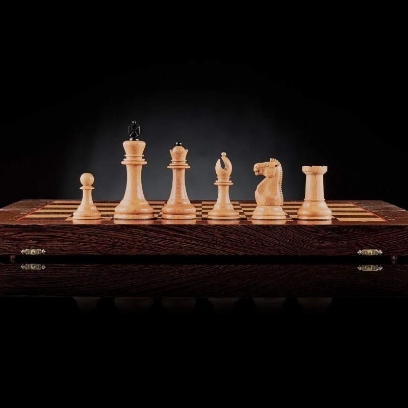 Шахматы "Стаунтон Компакт" с ложементом