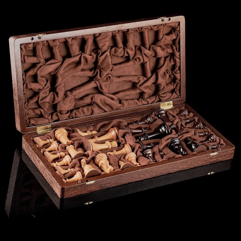 Шахматы "Стаунтон Компакт" с ложементом