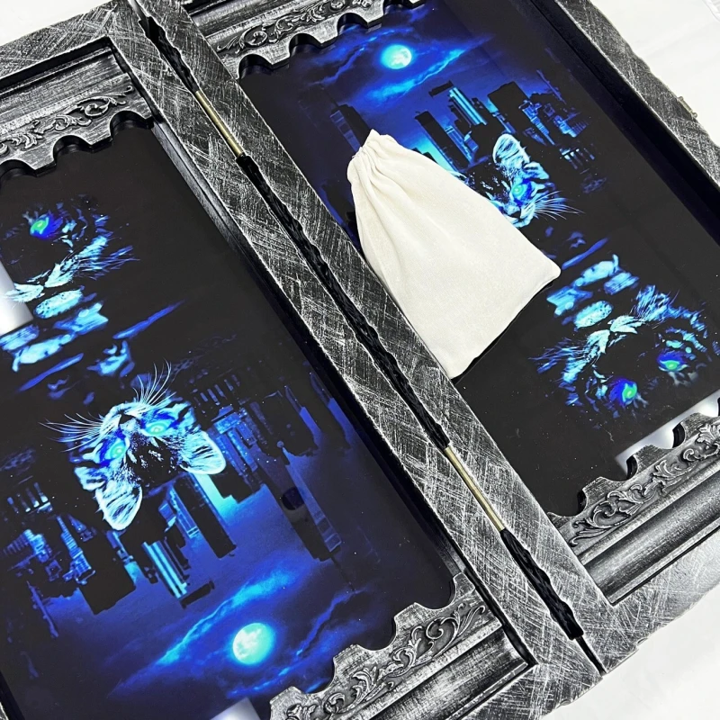 Нарды стеклянные подарочные VIP Лев 67 см с чехлом