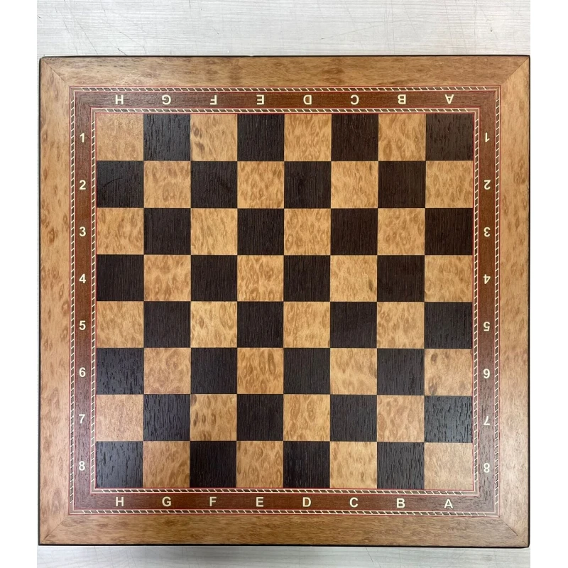 Шахматный ларец с ящиками эвкалипт 47х47 №5