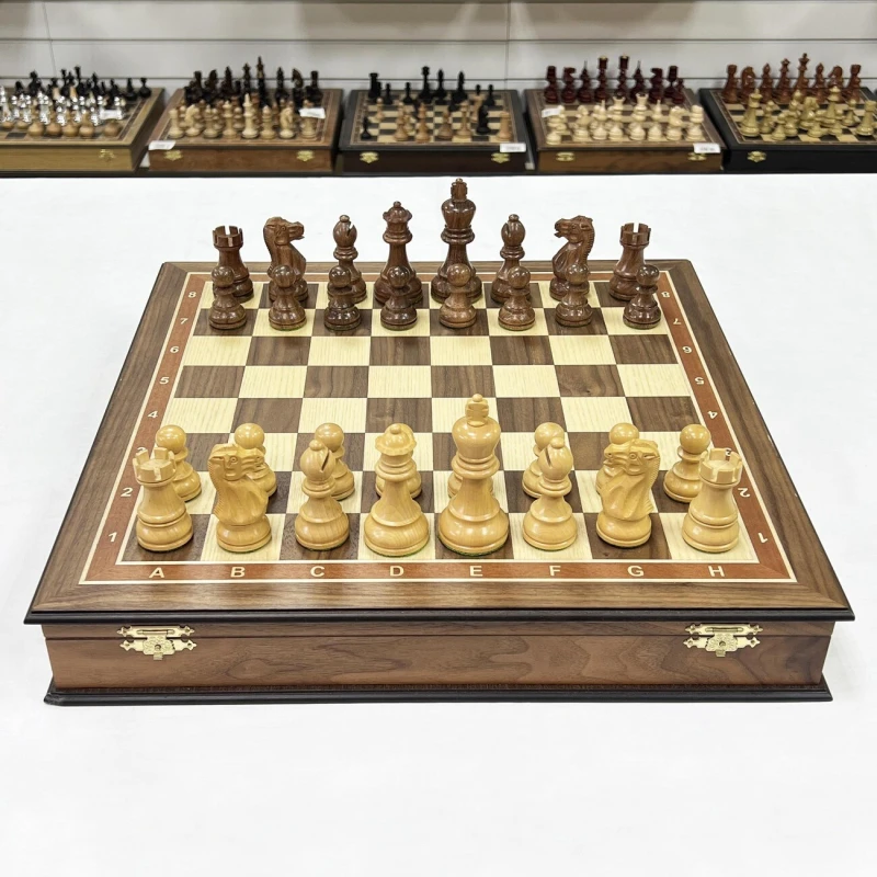 Шахматный ларец Эндшпиль орех большие