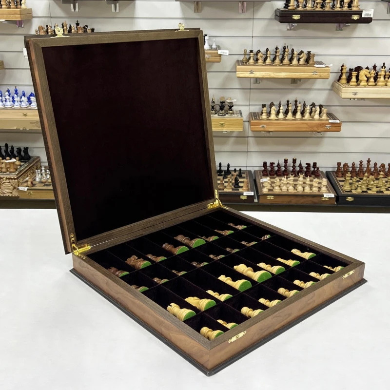 Шахматный ларец Эндшпиль орех большие