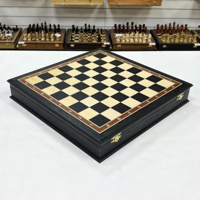 Шахматный ларец из мореного дуба средний