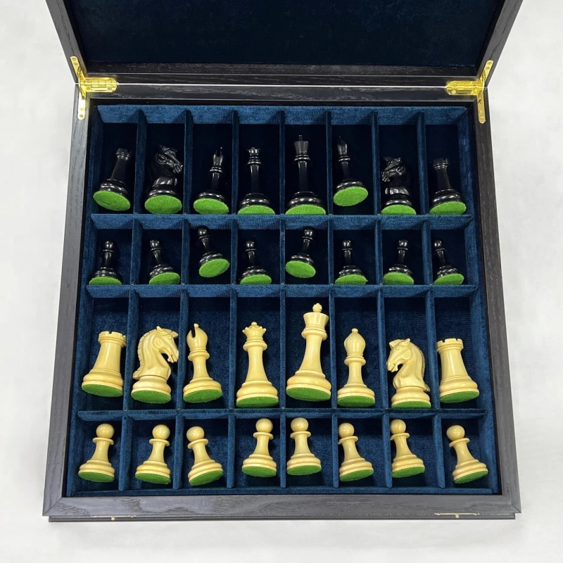 Шахматы в ларце эксклюзивные подарочные мореный дуб Стаунтон Royal