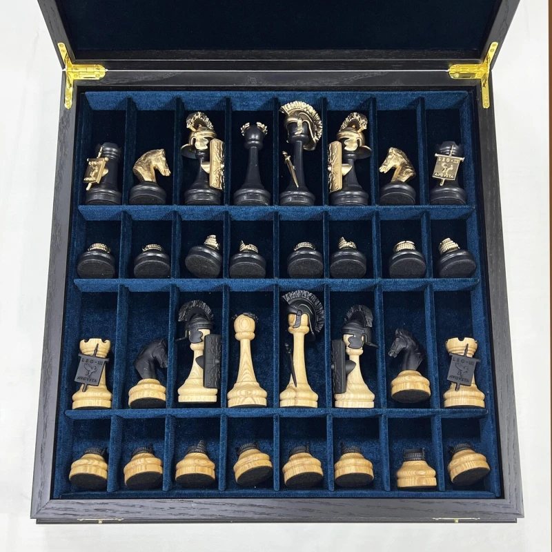 Шахматный ларец эксклюзивный мореный дуб Римляне