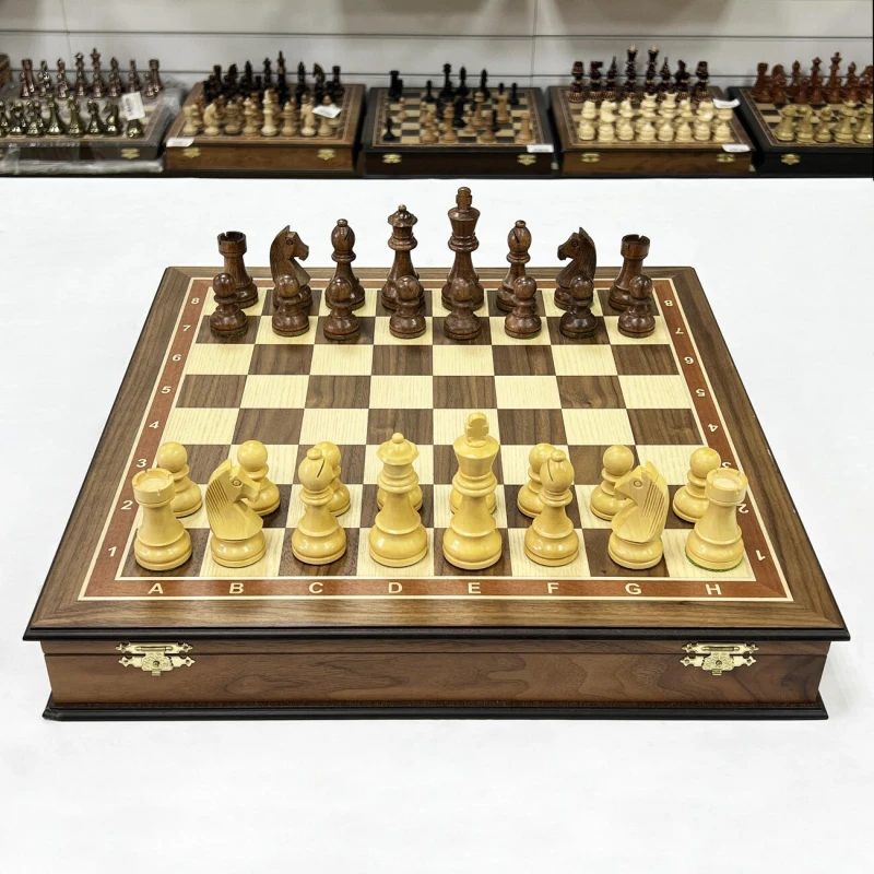 Шахматный ларец орех Стаунтон чемпион