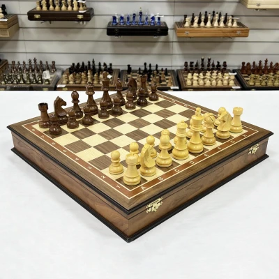Шахматный ларец орех Стаунтон чемпион