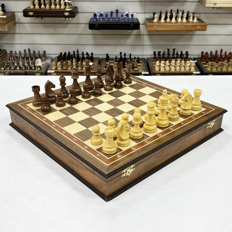 Шахматный ларец орех Стаунтон чемпион