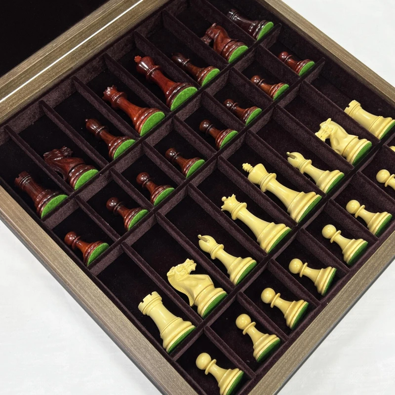 Шахматный ларец орех Стаунтон ретро самшит падук