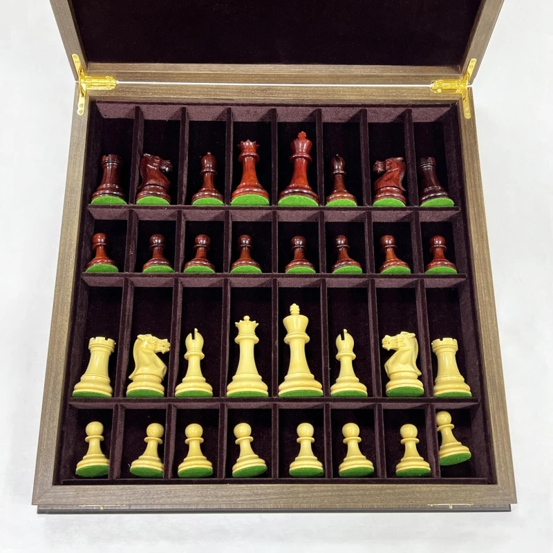 Шахматный ларец орех Стаунтон ретро самшит падук