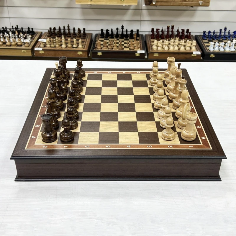 Шахматы в ларце подарочные венге Премиальный люкс