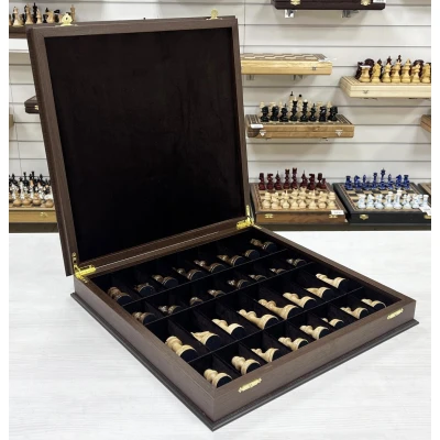 Шахматы в ларце подарочные венге Премиальный люкс