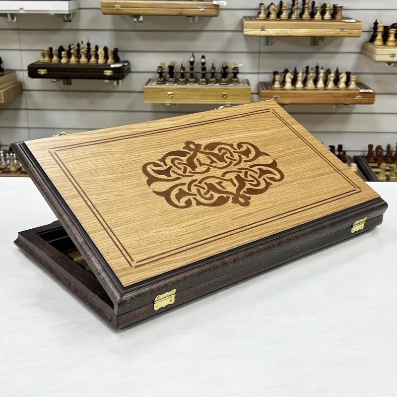 Нарды подарочные ручной работы Итальянский дизайн дуб