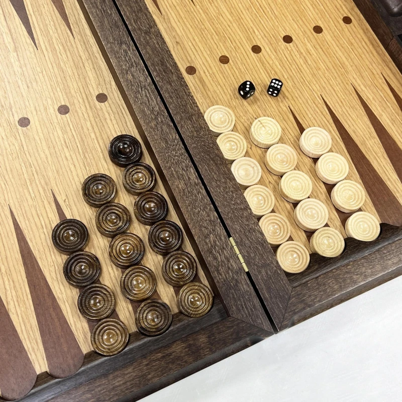 Нарды подарочные ручной работы Итальянский дизайн дуб