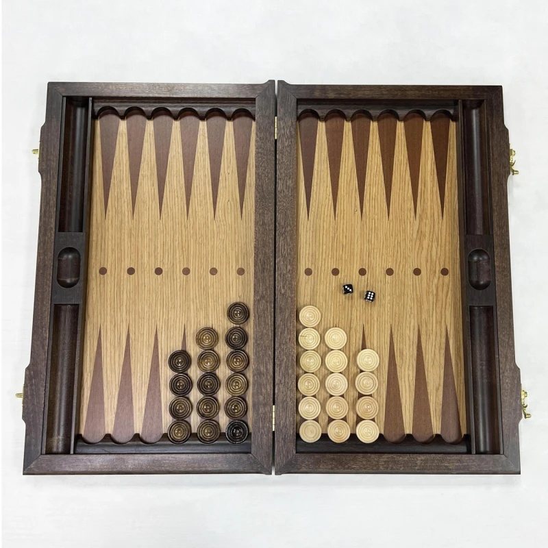 Нарды подарочные ручной работы Итальянский дизайн дуб