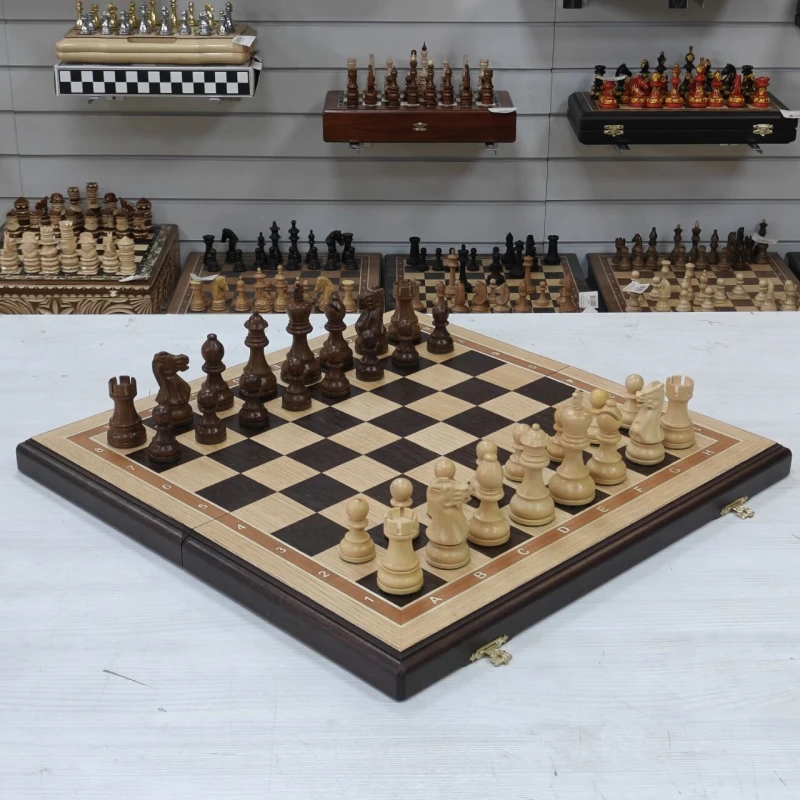 Шахматы подарочные из дуба большие с фигурами Эндшпиль