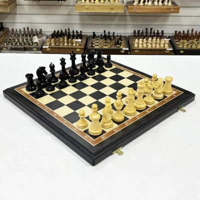 Шахматы эксклюзивные мореный дуб Стаунтон Royal большие