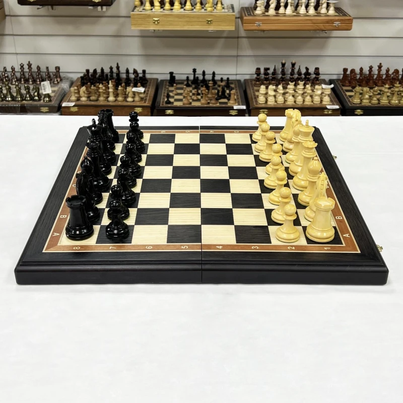 Шахматы эксклюзивные мореный дуб Стаунтон Royal большие