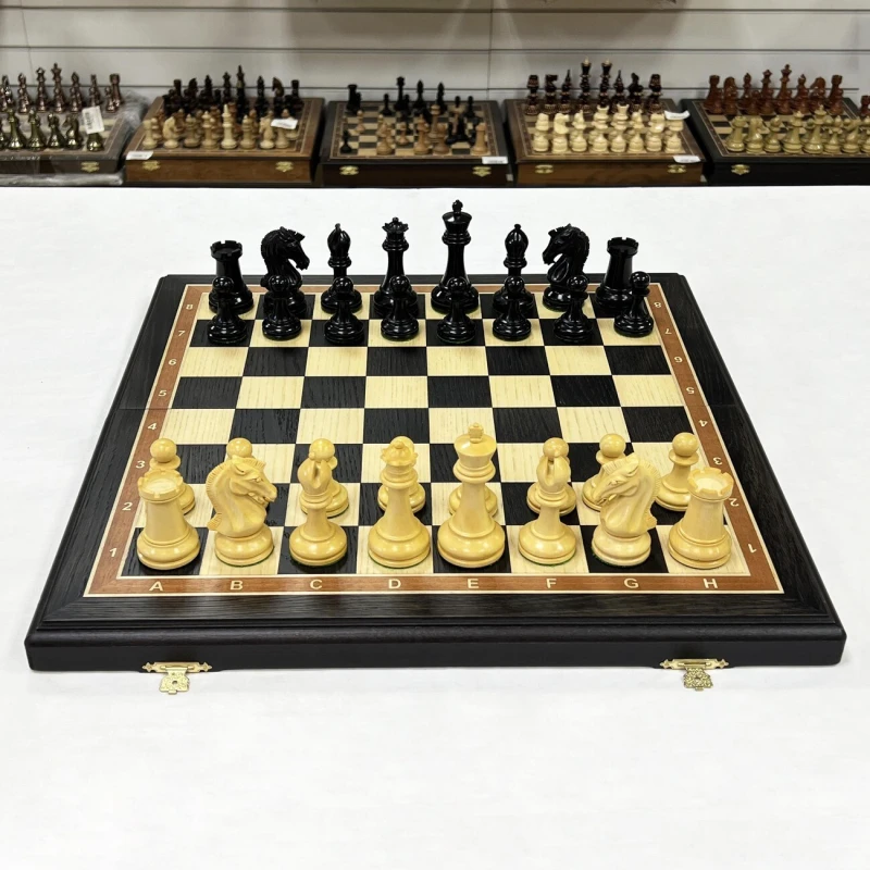 Шахматы эксклюзивные мореный дуб Стаунтон Royal большие