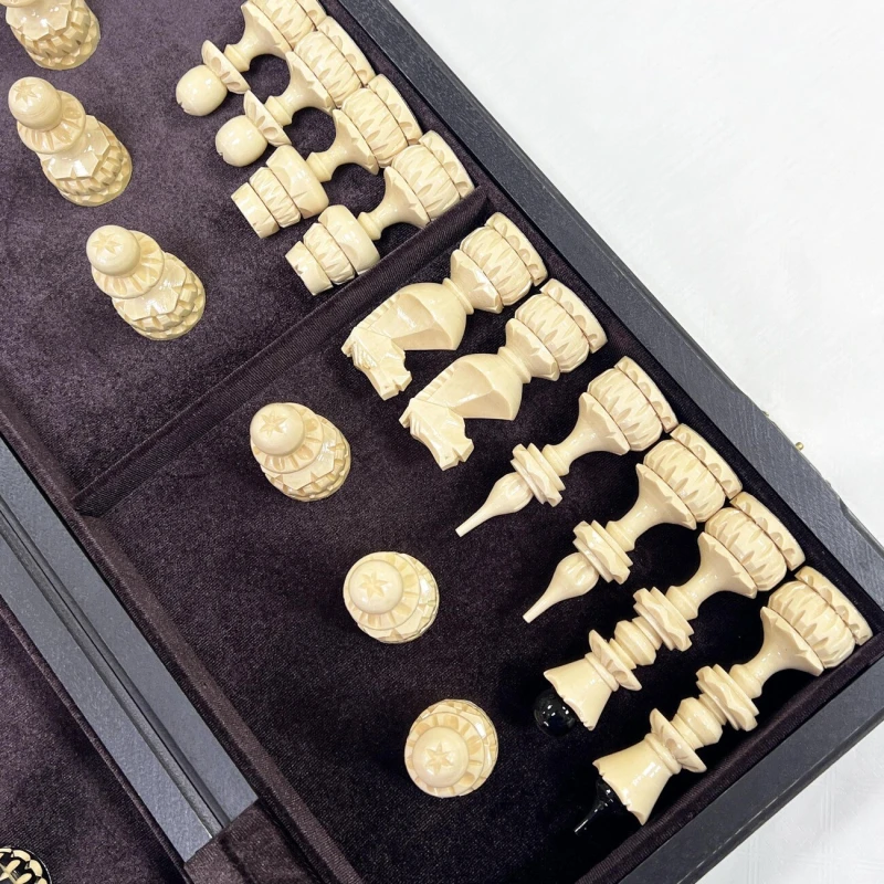 Шахматы деревянные большие мореный дуб точенка ручная работа