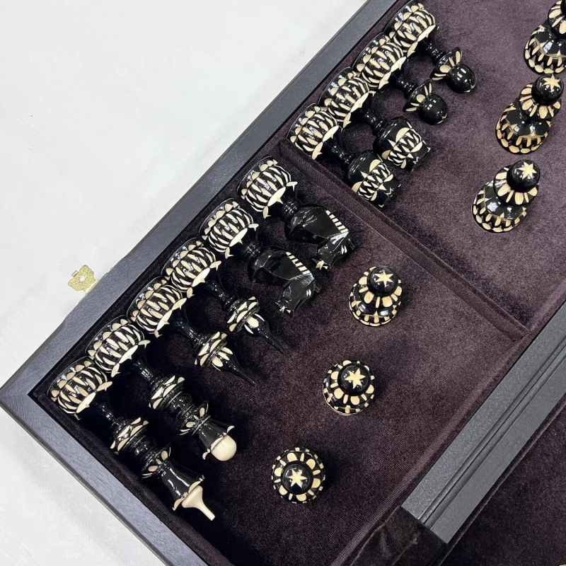 Шахматы деревянные большие мореный дуб точенка ручная работа