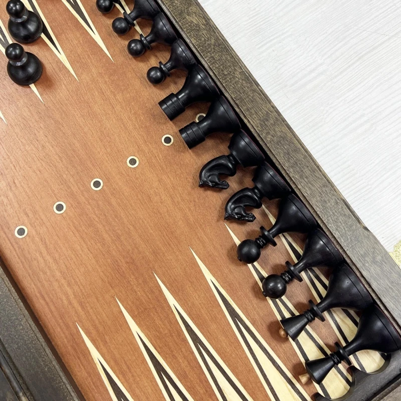 Шахматы нарды шашки орех Стародворянские