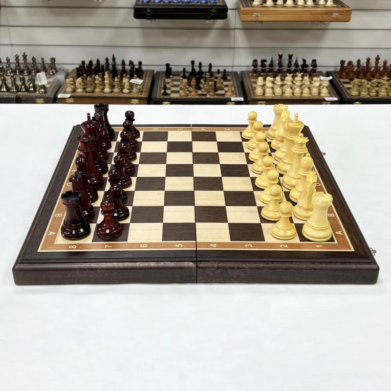 Шахматы венге Стаунтон ретро падук самшит