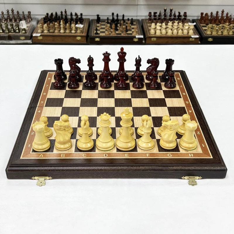 Шахматы венге Стаунтон ретро падук самшит
