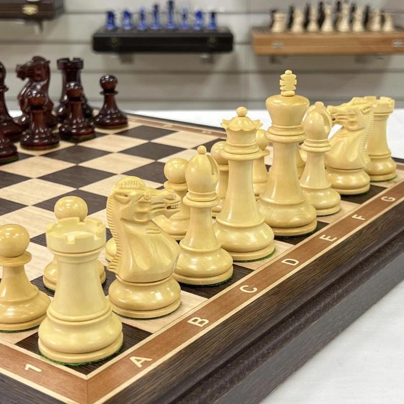 Шахматы венге Стаунтон ретро падук самшит