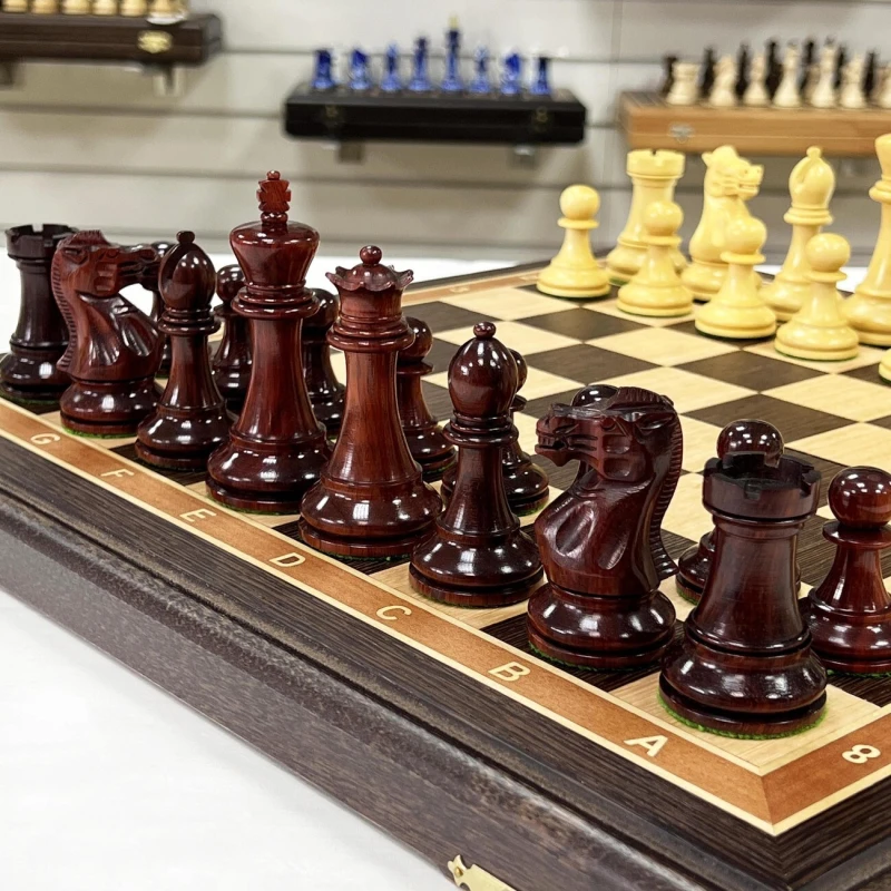 Шахматы венге Стаунтон ретро падук самшит