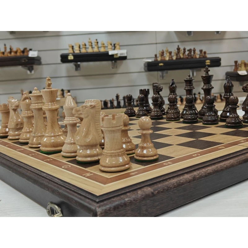 Шахматы деревянные подарочные из дуба Суприм