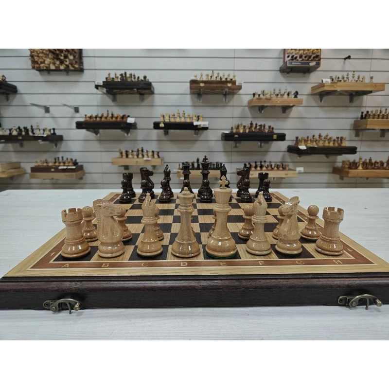 Шахматы деревянные подарочные из дуба Суприм