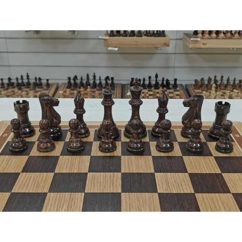 Шахматы деревянные подарочные из дуба Суприм