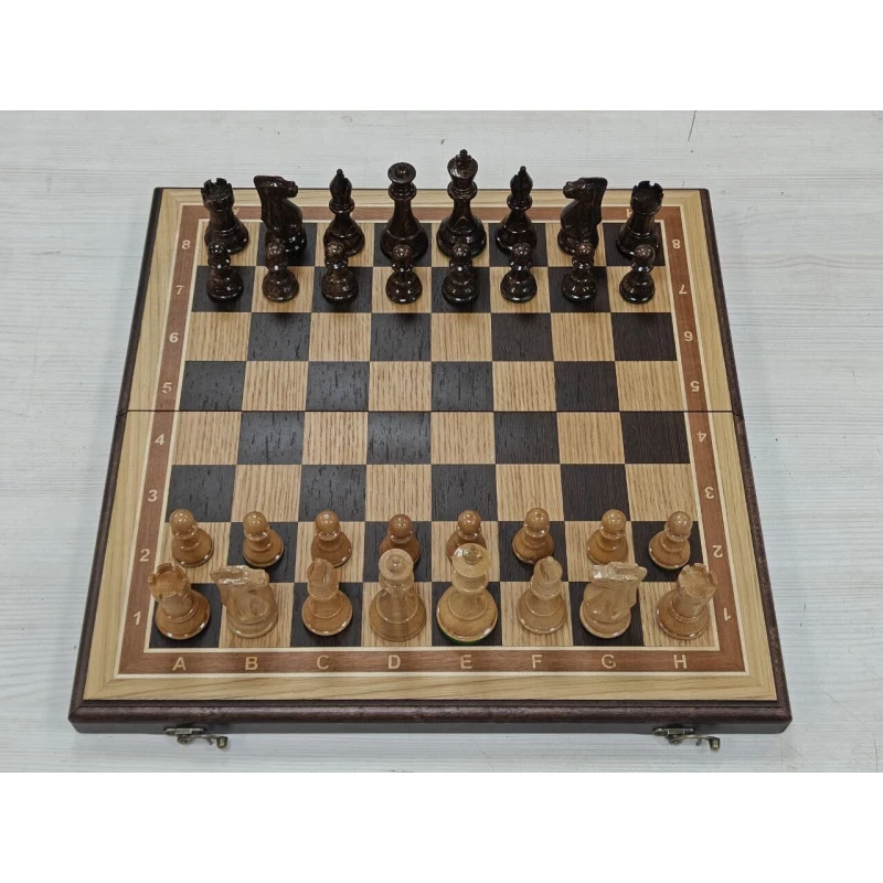 Шахматы деревянные подарочные из дуба Суприм