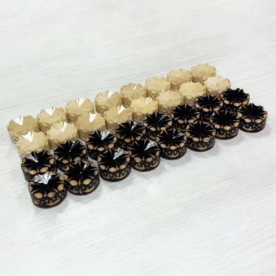 Фишки для нард и шашек резные ручной работы 30 мм