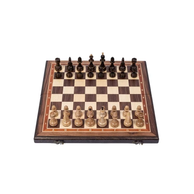 Шахматы подарочные ручной работы орех с утяжелением резные 4