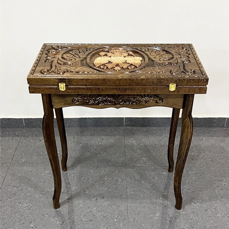 Нарды ломберный стол резной Герб России, Hachatyr