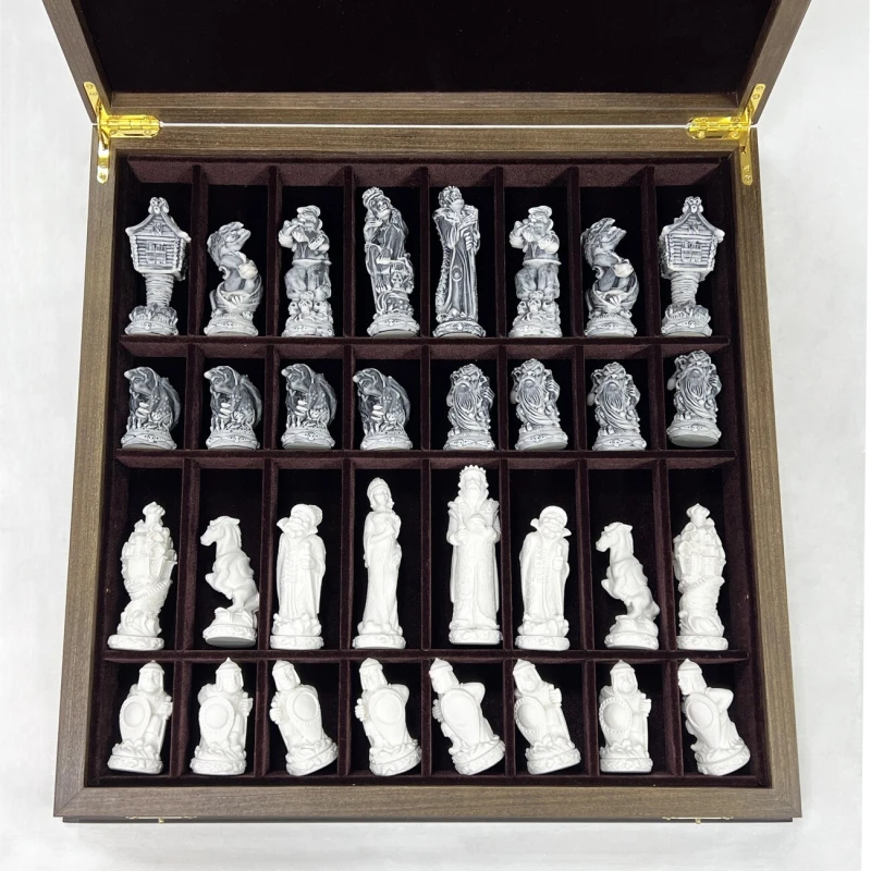 Шахматы эксклюзивные Русские Сказки орех