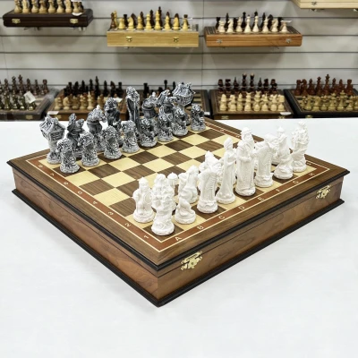 Шахматы эксклюзивные Русские Сказки орех