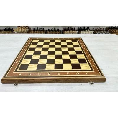 Шахматная доска турнирная складная без фигур Венге большая