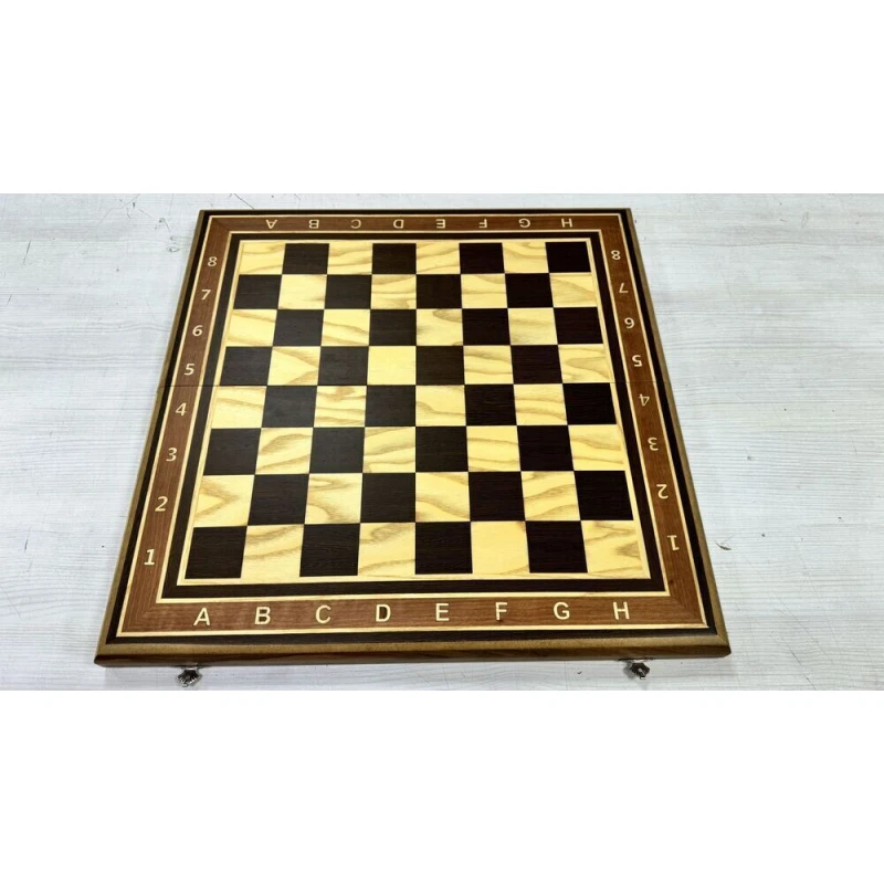 Шахматная доска турнирная складная без фигур Венге большая