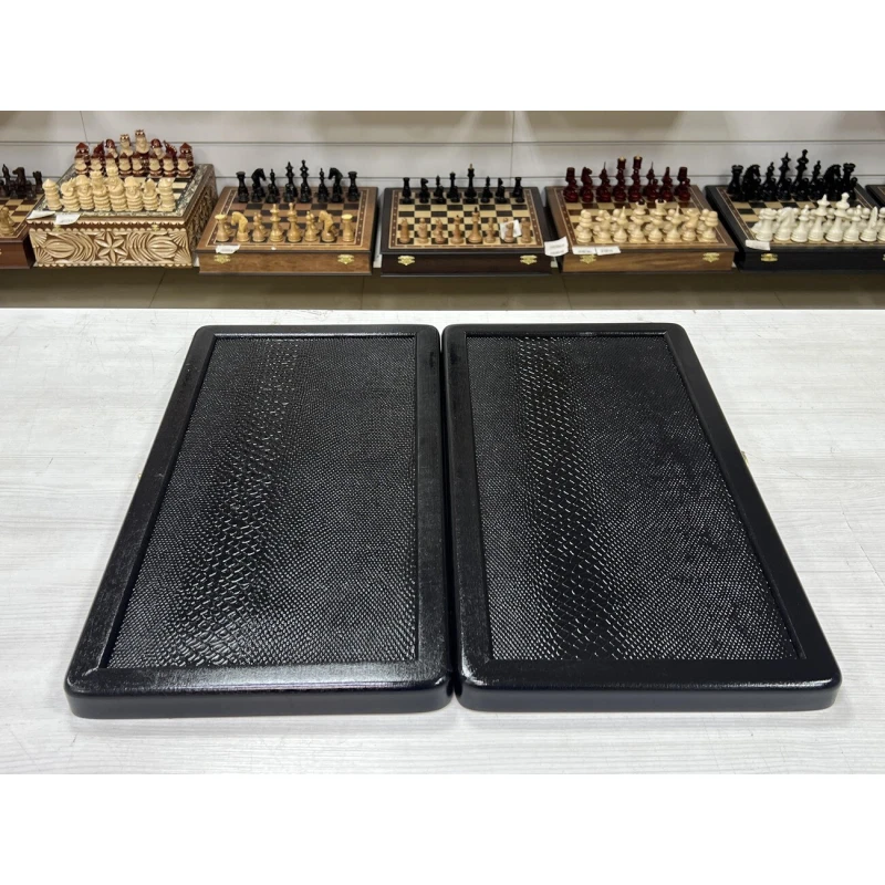 Нарды кожаные Презент средние 50 см + фишки Люкс