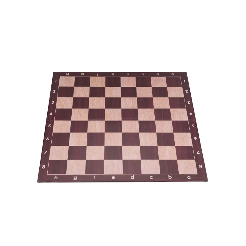 Шахматная доска винил красная без фигур 51 на 51 см
