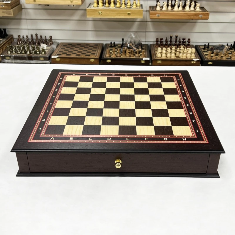 Шахматный ларец с выдвижными ящиками Венге 4.5 см