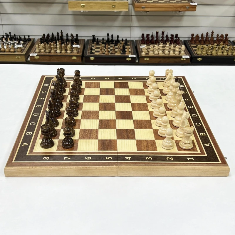 Шахматы подарочные Гамбит красное дерево, граб